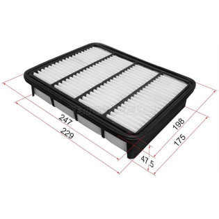 Фильтр воздушный MITSUBISHI GALANT 96-03/SPACE RUNNER 99-02/SPACE WAGON 98-04 SAT