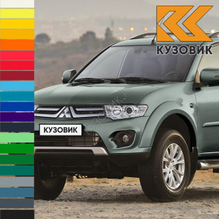 Бампер передний в цвет кузова Mitsubishi Pajero Sport 2 (2013-2015) рестайлинг
